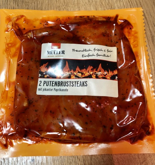 Putenbruststeaks Paprika 2 Stück