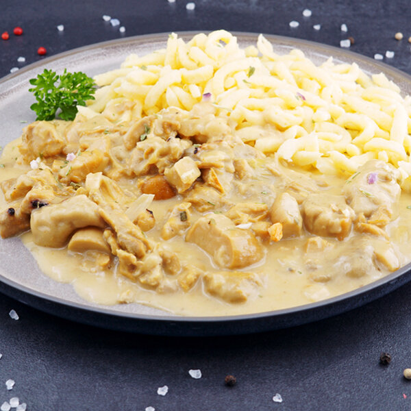 Hähnchengeschnetzeltes mit Steinpilzen