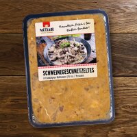 Schweinegeschnetzeltes in Champignon-Rahmsauce