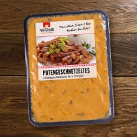 Putengeschnetzeltes mit Champignonsauce